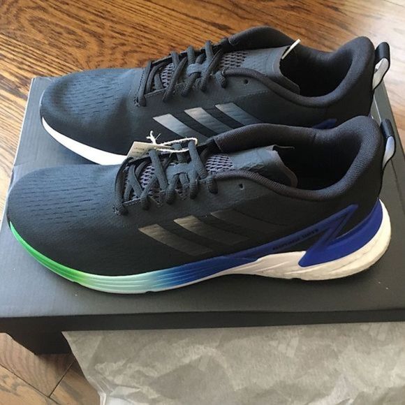 ADIDAS Response Super Boost Mens Running Shoes Black Blue Green Size 11.5 NWT - Picture 11 of 16